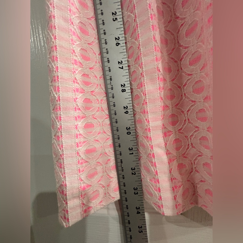 Lilly Pulitzer Briella Dress in Pink and White GEOMETRIC CAP SLEEVE SIZE SMALL - Picture 10 of 10